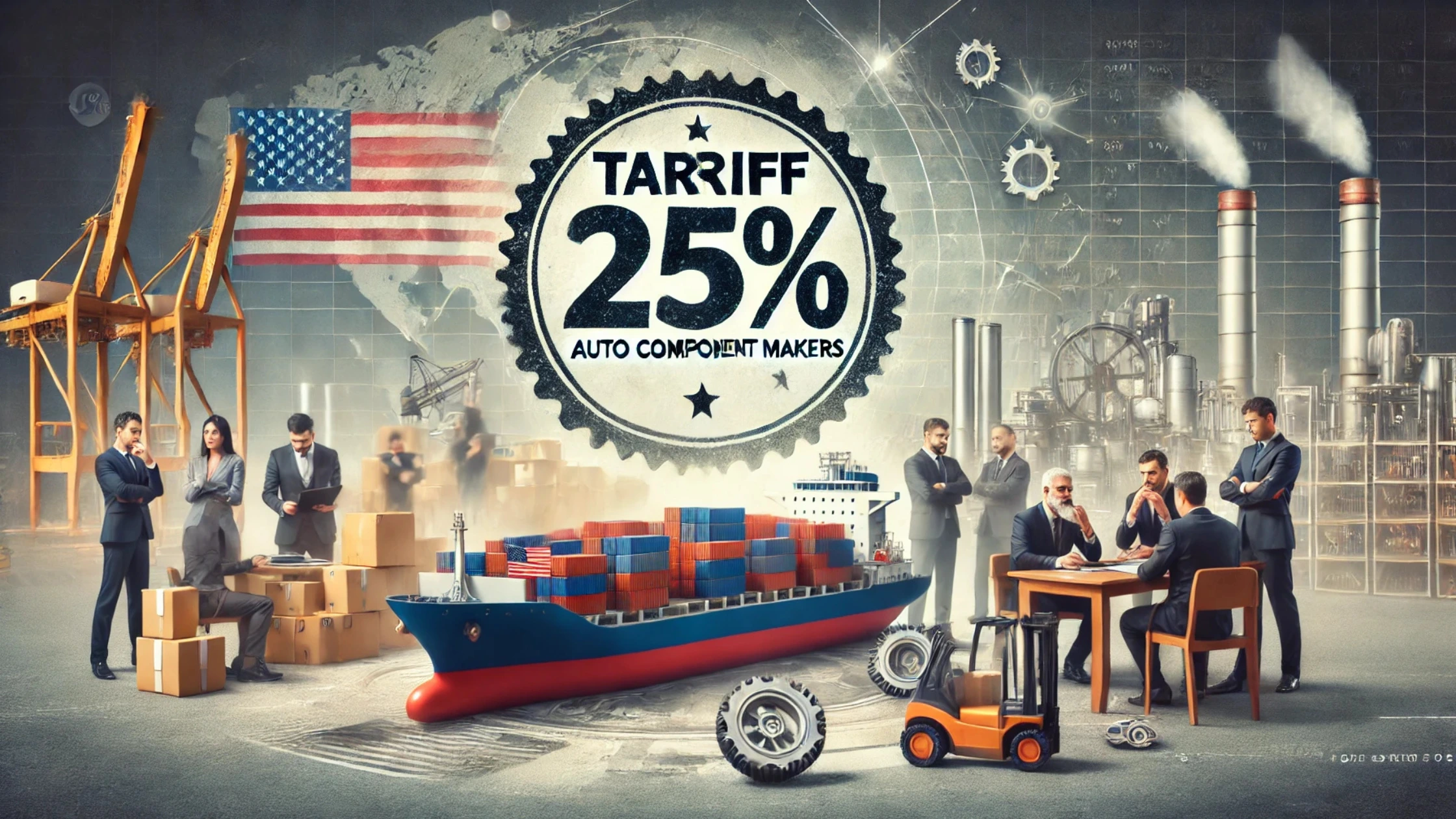 "US Imposes 25% Tariff on Indian Auto Parts: Industry Faces Major Impact"