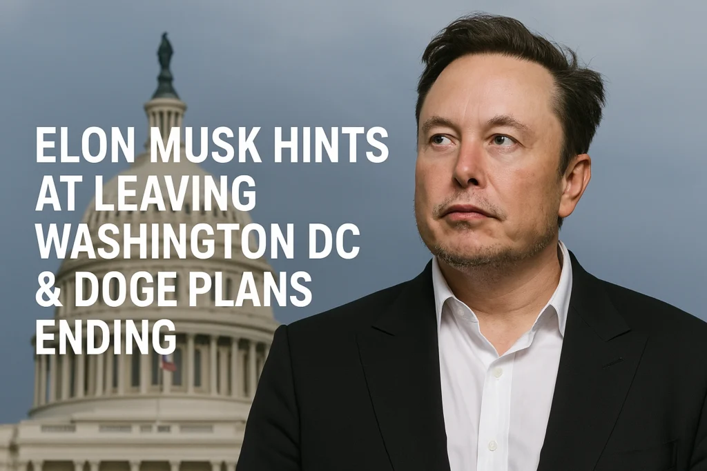 Elon Musk Hints at Leaving Washington DC & DOGE Plans Ending