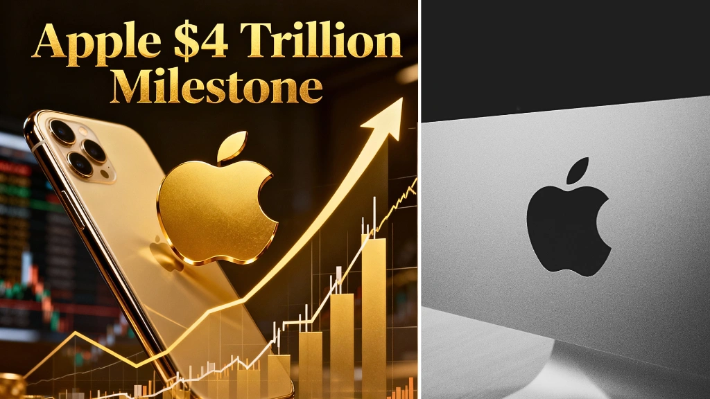 Apple joins the $4 trillion club! Big milestone for the iPhone maker