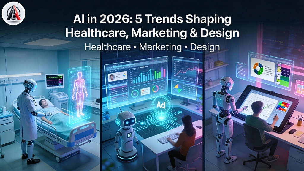 AI in 2026: 5 Trends Shaping Healthcare, Marketing & design