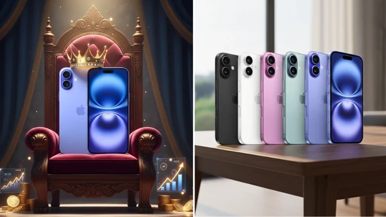 Chart from Counterpoint Research showing iPhone 16 sales leading the top 10 smartphone list for the year 2025..