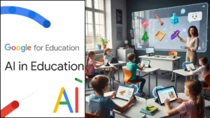 News 11 An Indian teacher using Google AI education tools to plan a science lesson for KV school students.