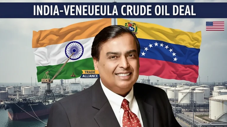 Articoli News - Home 13 An aerial view of the Jamnagar refinery illustrating the impact of the Reliance Venezuela oil deal on India's energy supply.