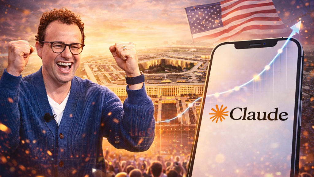 A growth chart showing the rapid Claude AI Growth in the professional developer and enterprise market.