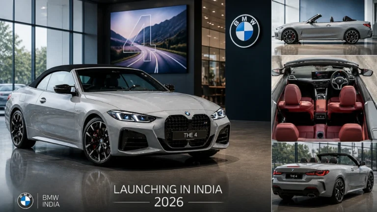 The new BMW M440i xDrive Convertible in Fire Red, launched in India for ₹1.09 crore