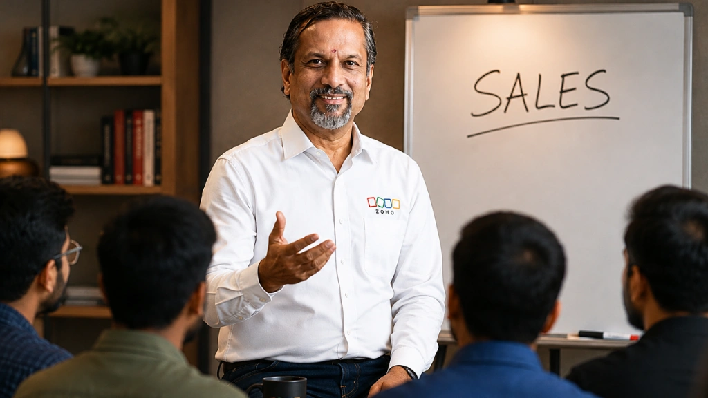Articoli News - Home 8 Zoho founder Sridhar Vembu sharing business advice about why technical founders must learn sales and face rejection.