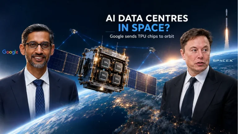 Articoli News - Home 6 A prototype satellite carrying Google TPU chips launched by SpaceX for orbital AI testing Alongside Sundar Pichai & Elon Musk